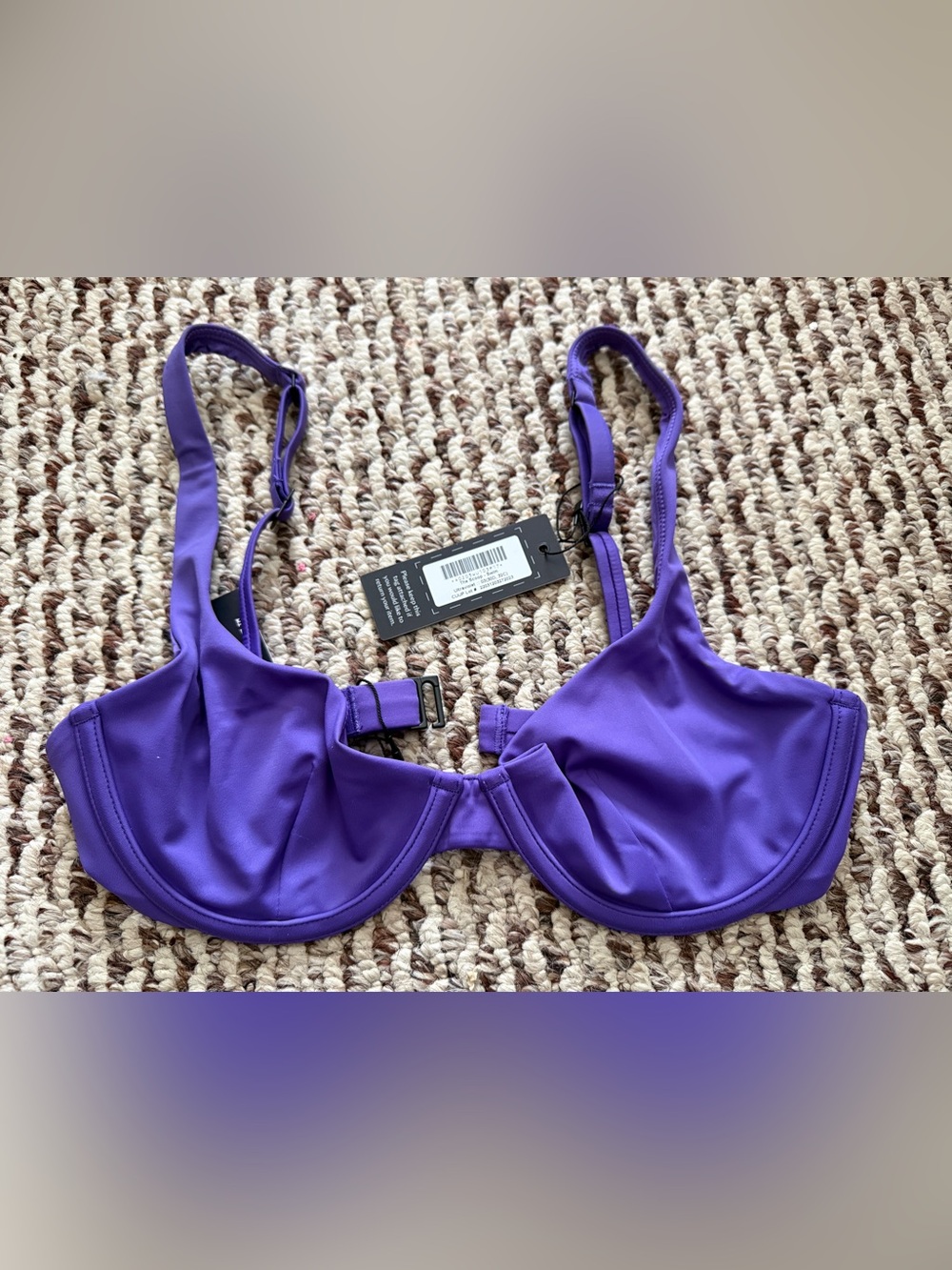 CUUP Swim The Scoop Ultraviolet Purple 32C/30D/03 NWT